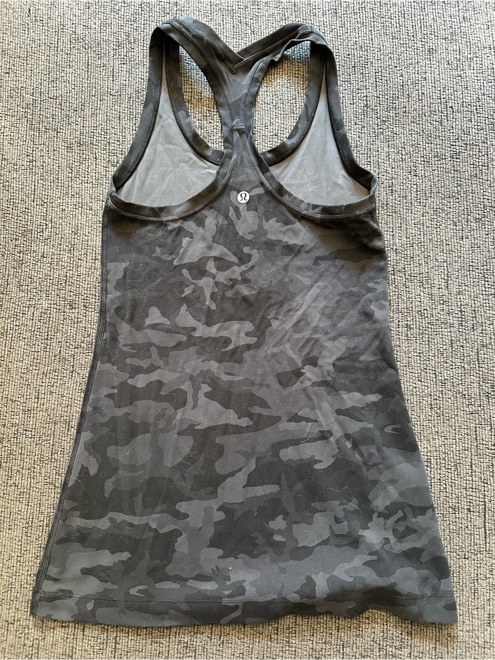 lululemon athletica Black & Gray Camo Racerback Tank